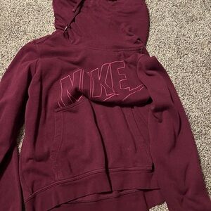 Nike Women's Maroon Cowl Neck Sweater